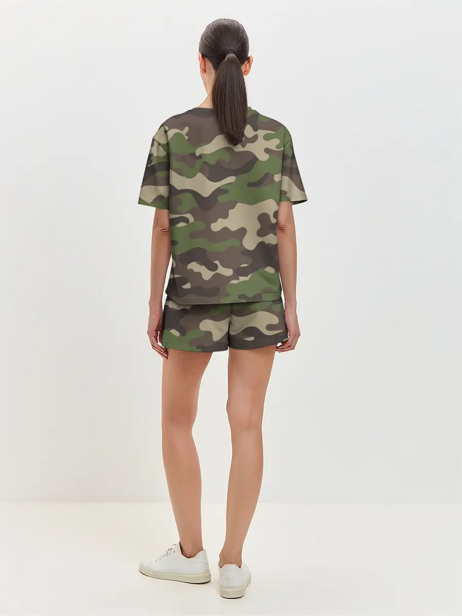 Женская пижама с шортами / МИЛИТАРИ