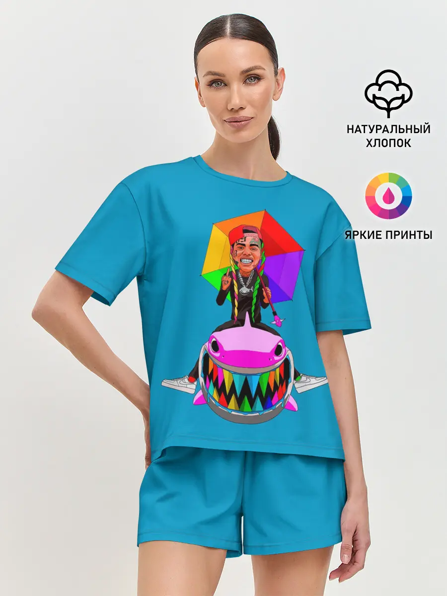 Женская пижама с шортами / 6IX9INE