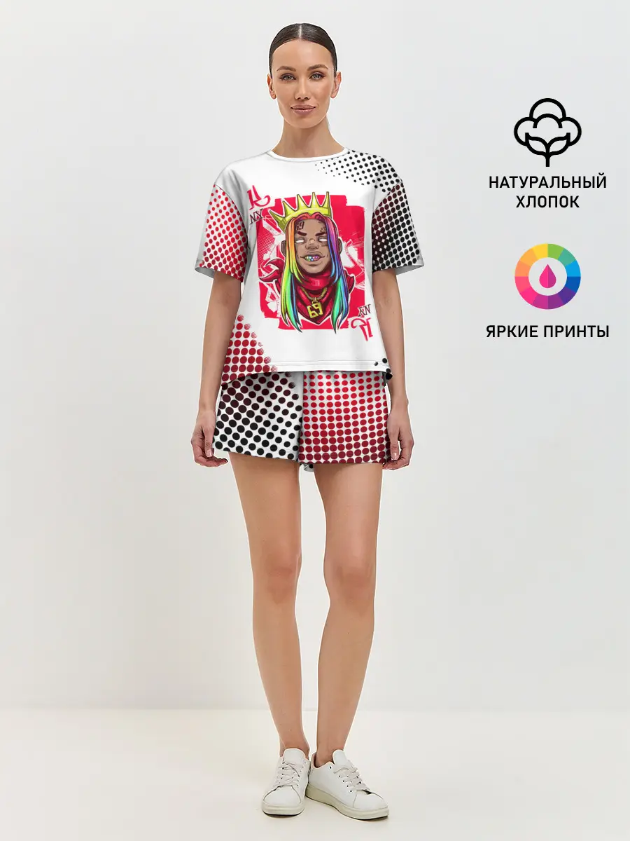 Женская пижама с шортами / 6ix9ine King Up