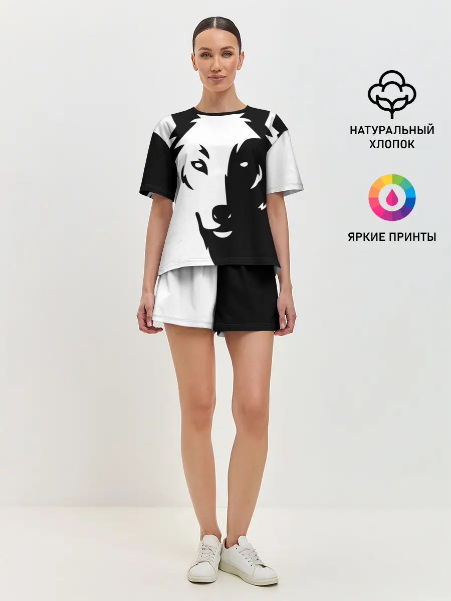 Женская пижама с шортами / Зверь