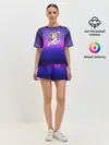 Женская пижама с шортами / Единорог