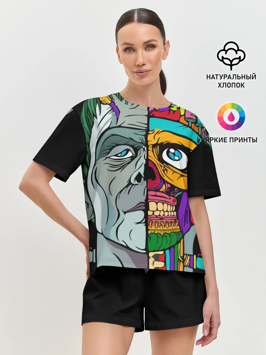 Женская пижама с шортами / Франкенштейн