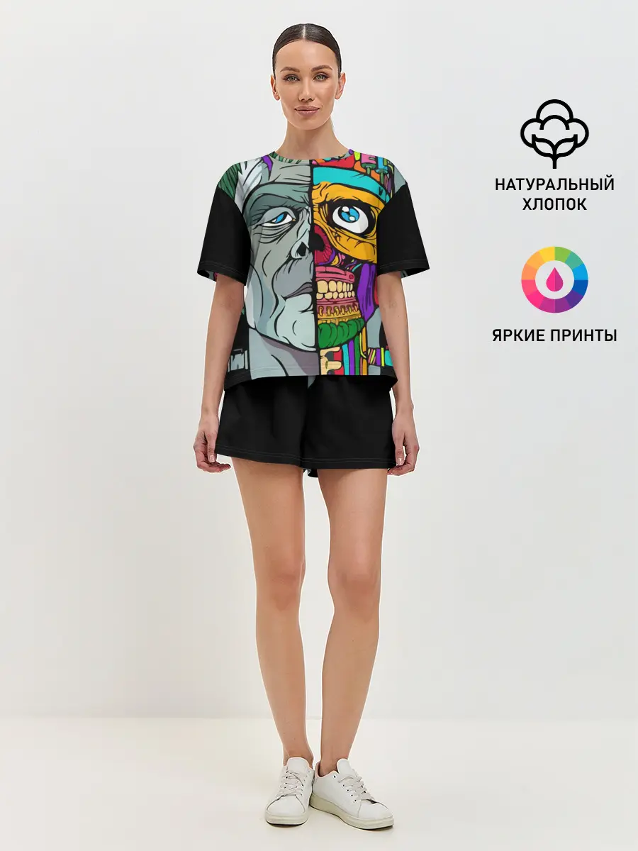 Женская пижама с шортами / Франкенштейн