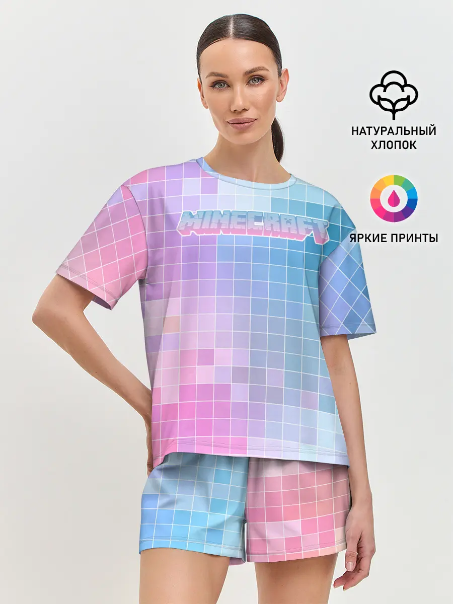 Женская пижама с шортами / Minecraft
