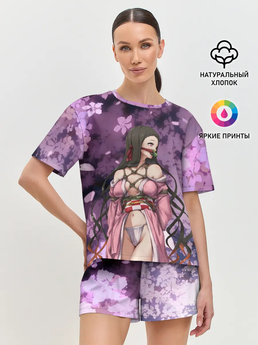 Женская пижама с шортами / Незуко