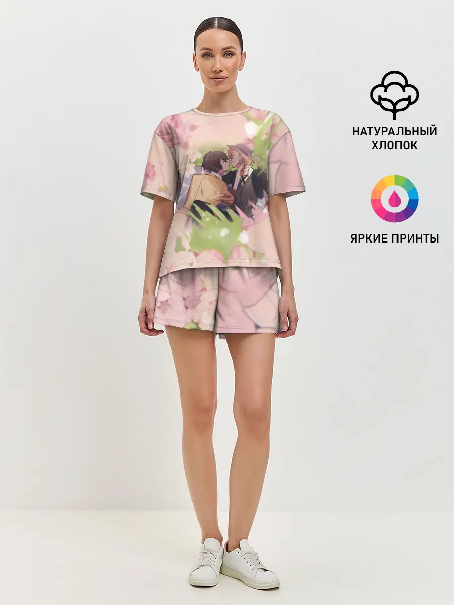 Женская пижама с шортами / Дазай и Чуя