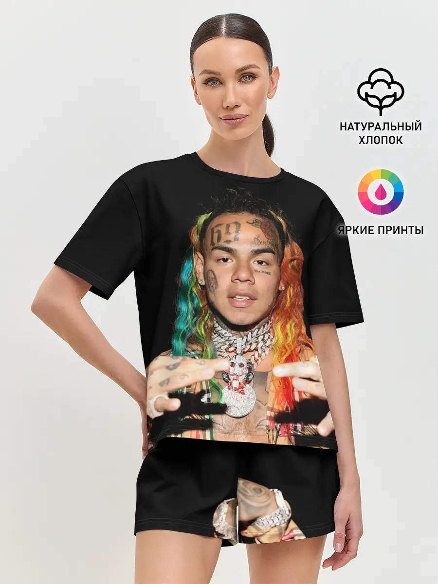 Женская пижама с шортами / 6IX9INE
