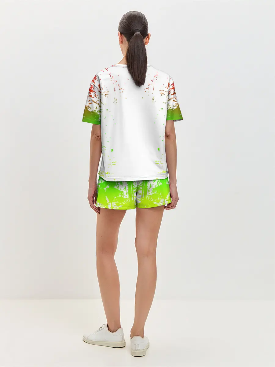 Женская пижама с шортами / МОТОЦИКЛЫ