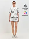 Женская пижама с шортами / Котята