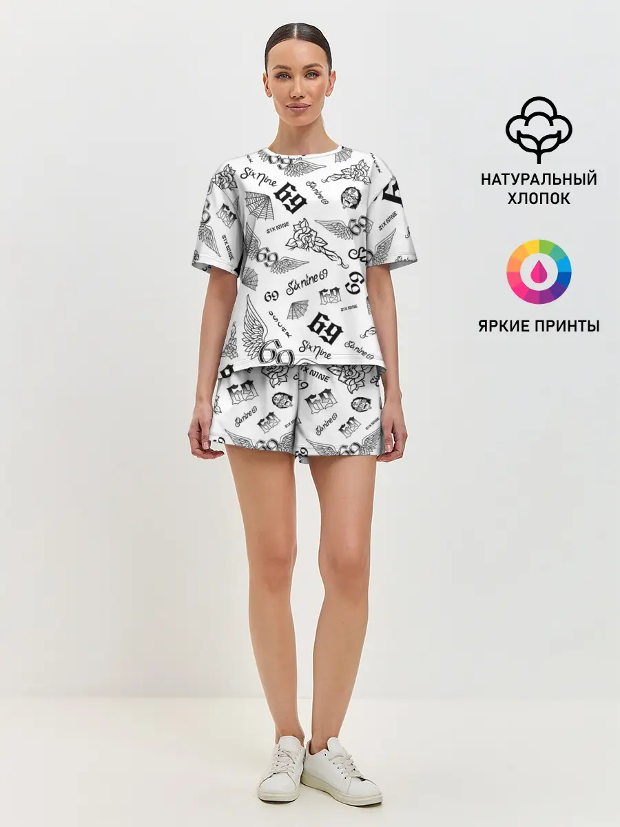 Женская пижама с шортами / 6IX9INE
