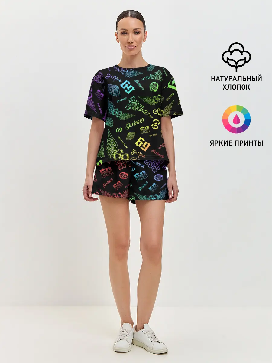 Женская пижама с шортами / 6IX9INE