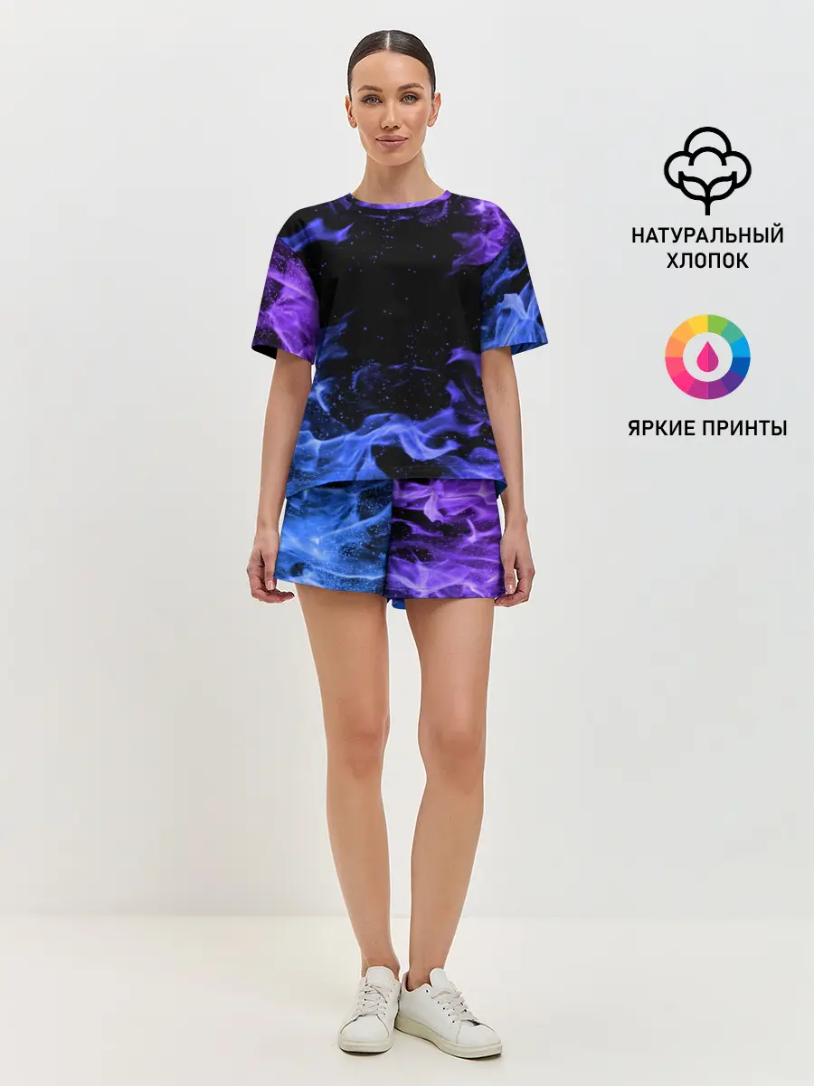 Женская пижама с шортами / ОГОНЬ