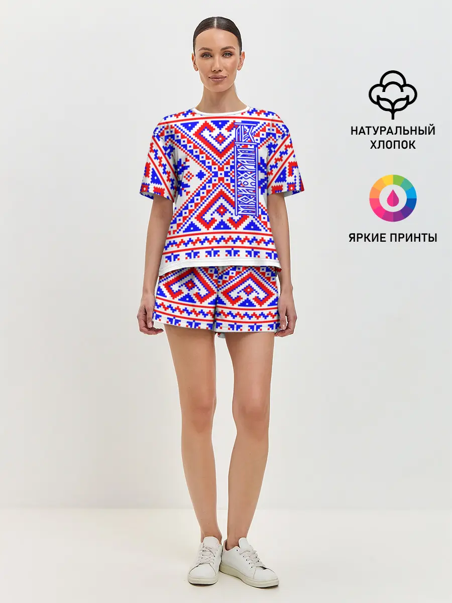 Женская пижама с шортами / Лес мой храм