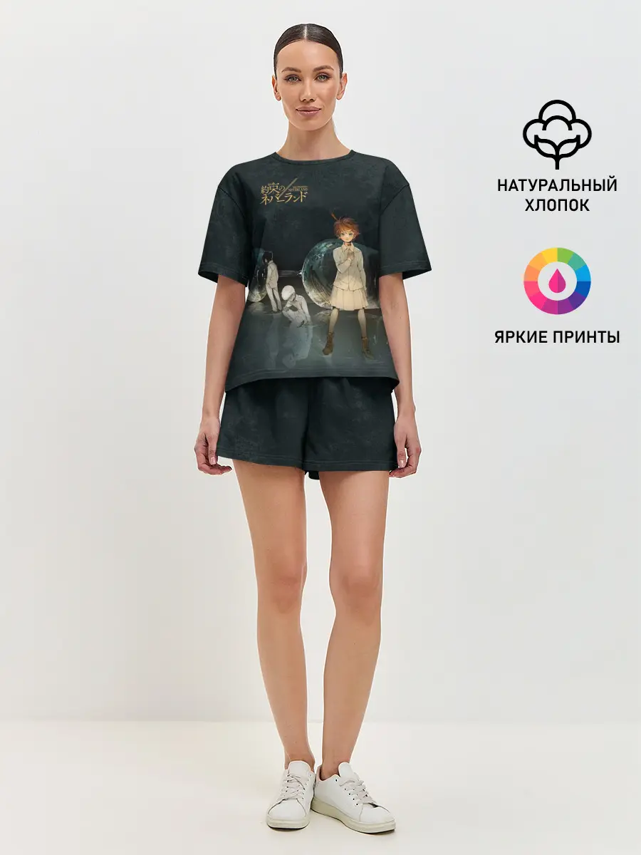 Женская пижама с шортами / The Promised Neverland Logo