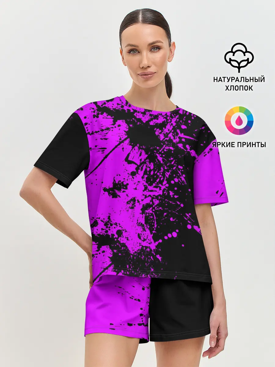 Женская пижама с шортами / Чёрная магия