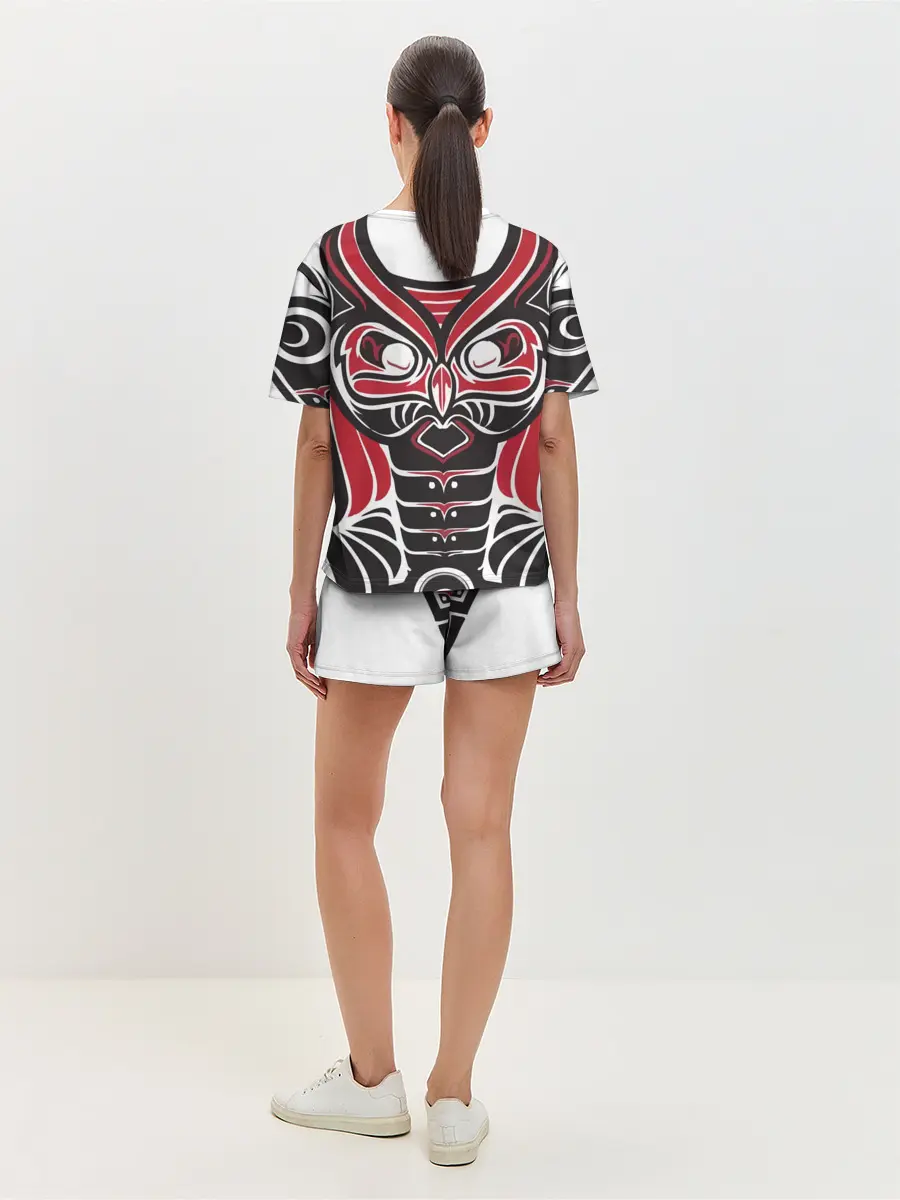 Женская пижама с шортами / Птица