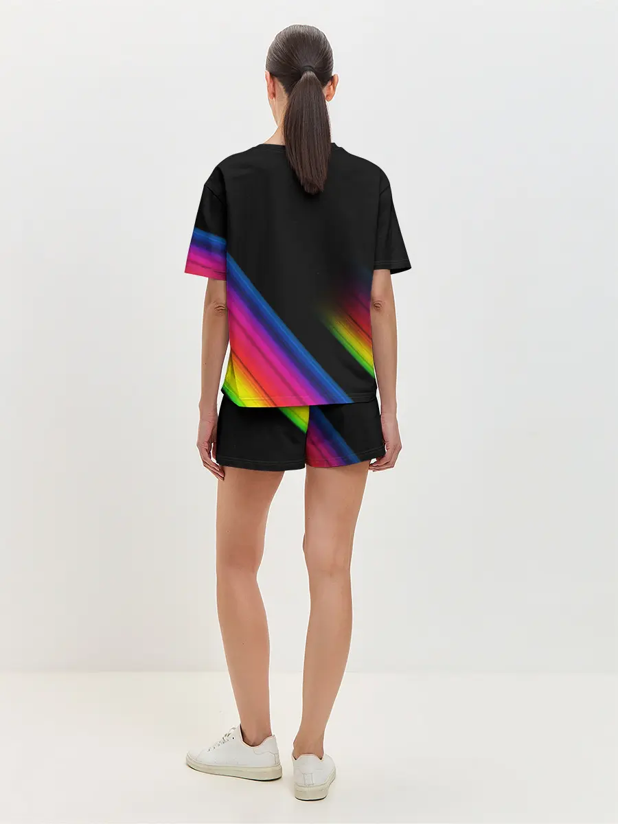 Женская пижама с шортами / НЕОНОВАЯ ТЕКСТУРА