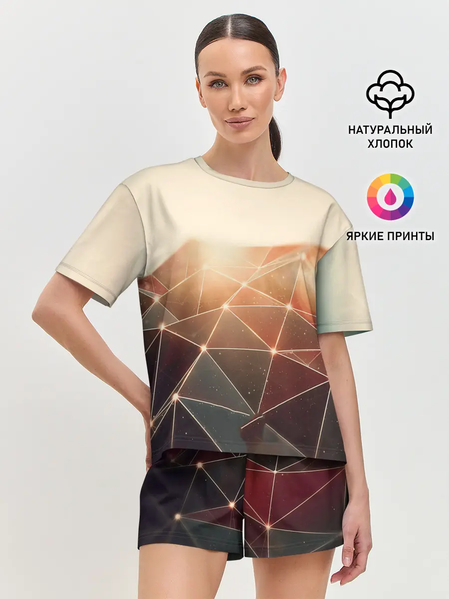 Женская пижама с шортами / ABSTRACT DIGITAL