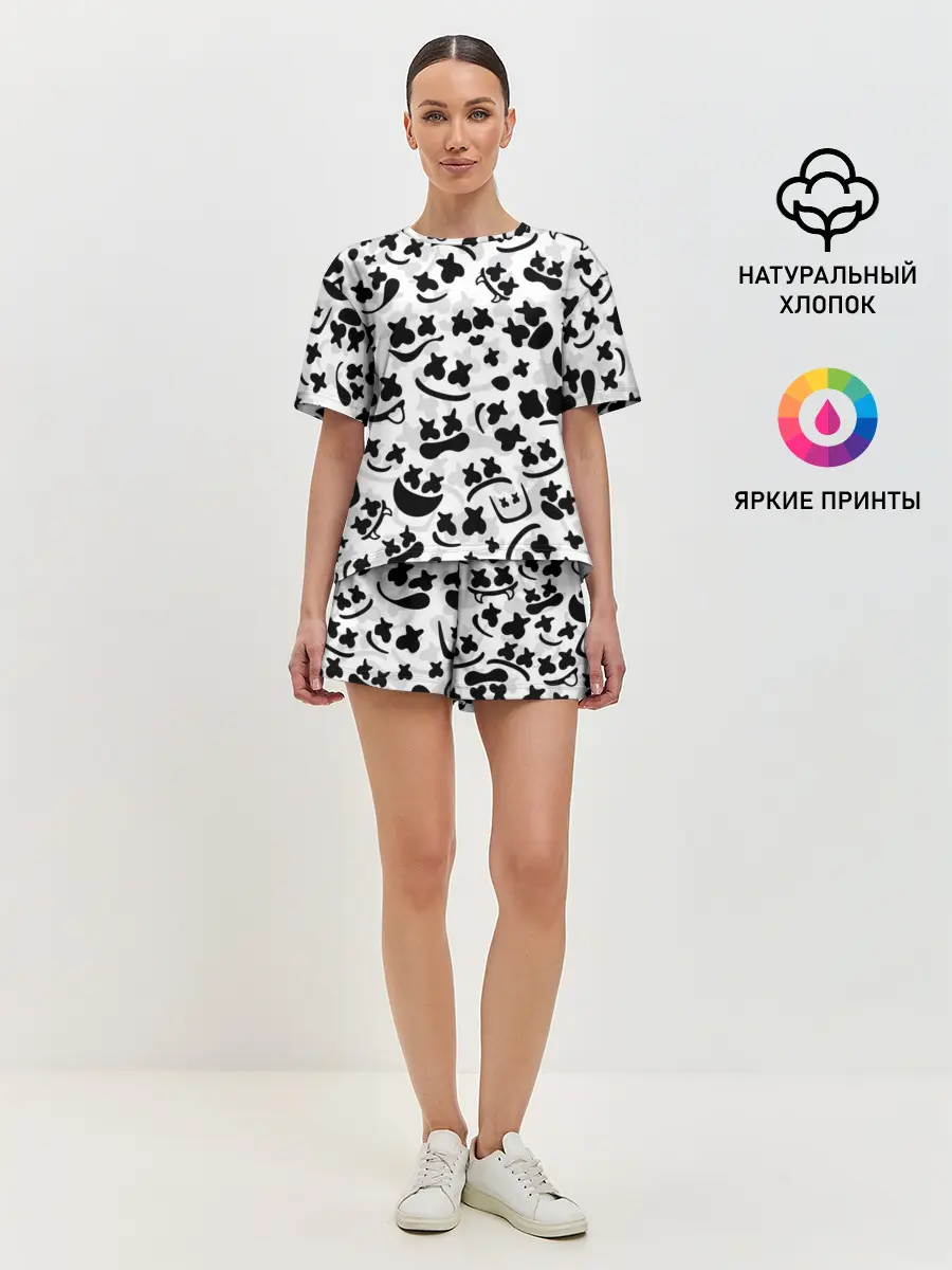 Женская пижама с шортами / MARSHMELLO FACE