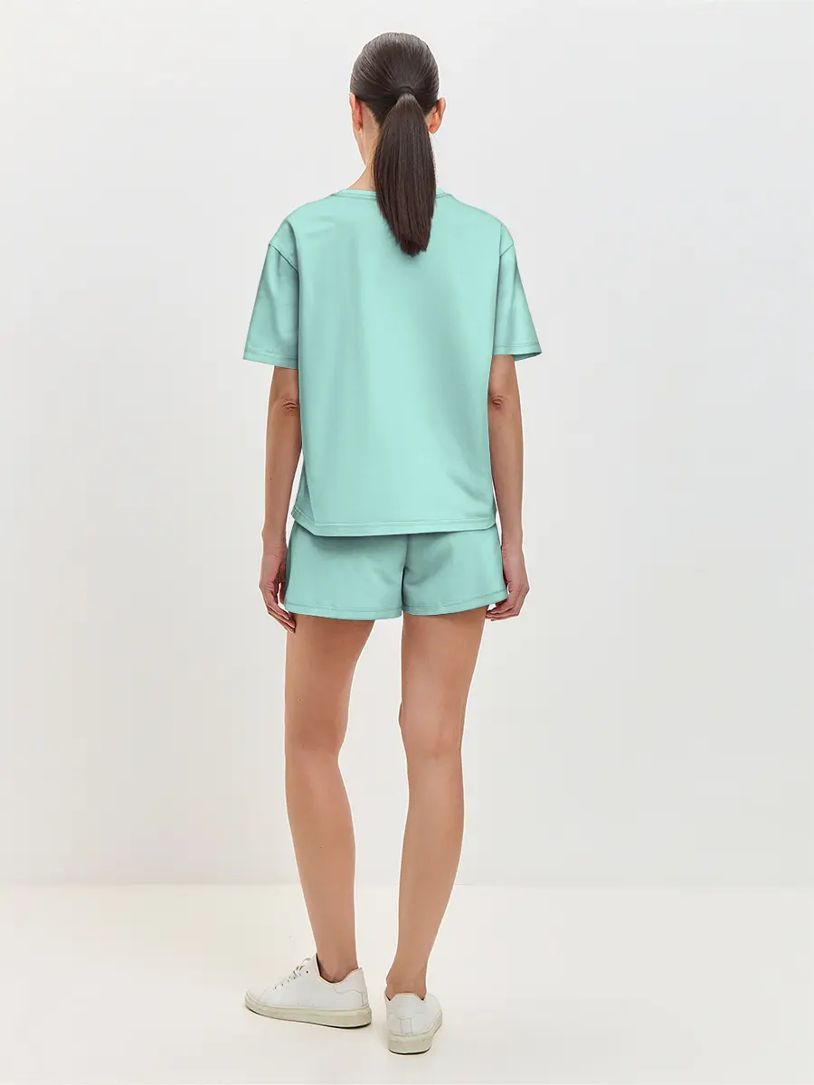 Женская пижама с шортами / Мятная Маска