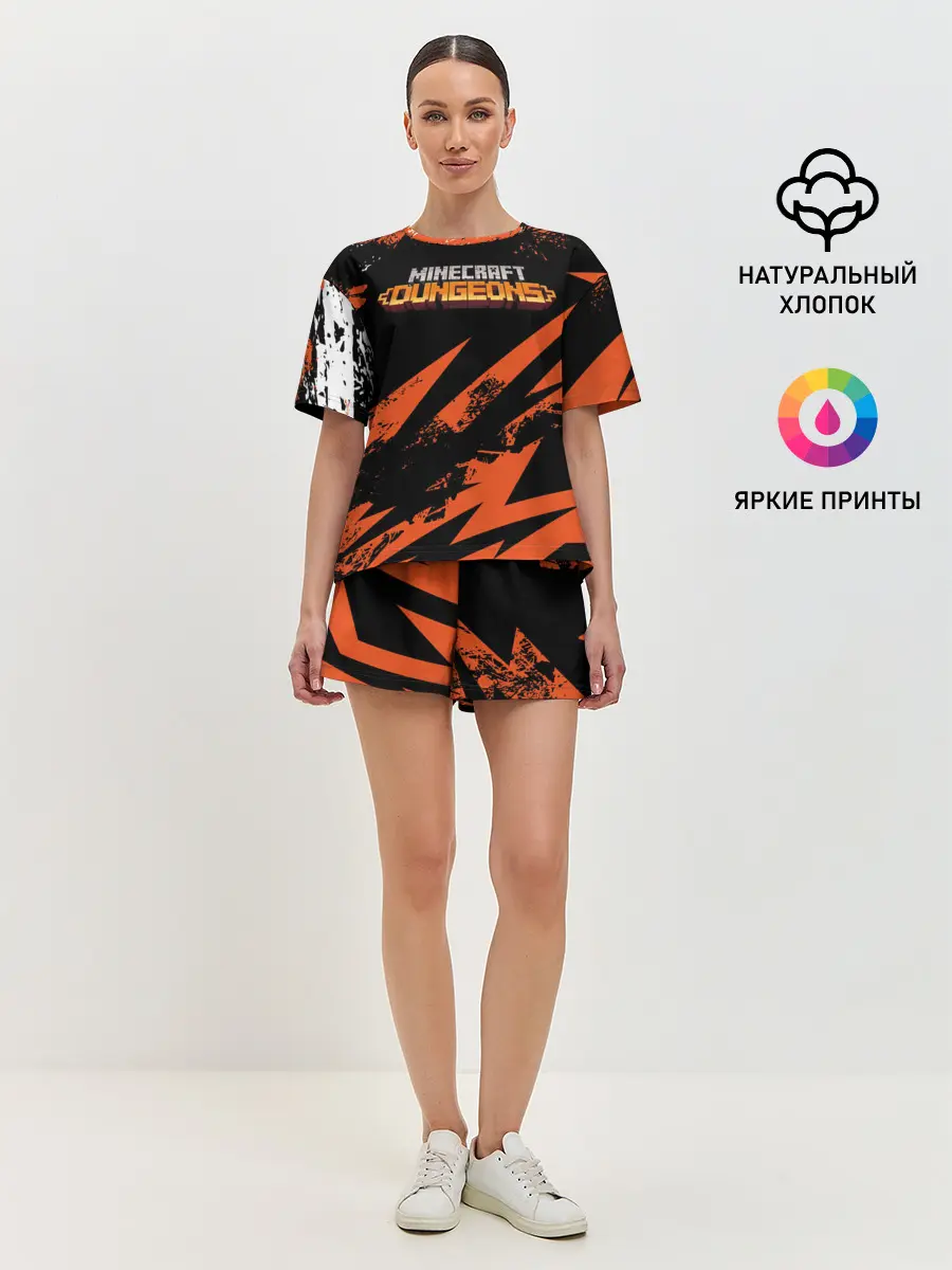 Женская пижама с шортами / Minecraft: Dungeons