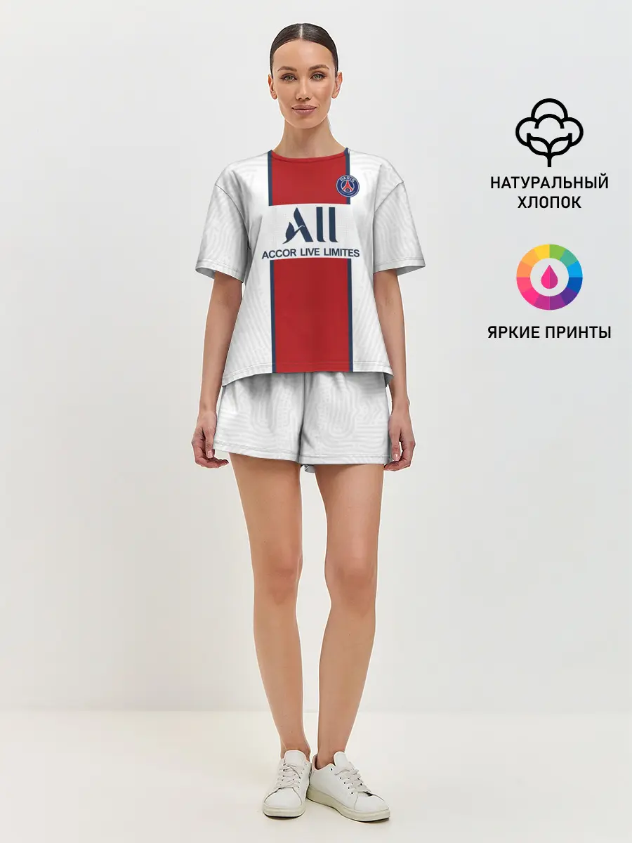 Женская пижама с шортами / PSG away 20-21