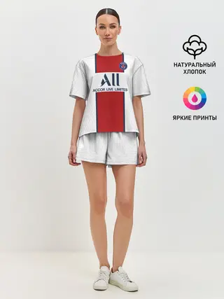 Женская пижама с шортами / PSG away 20-21