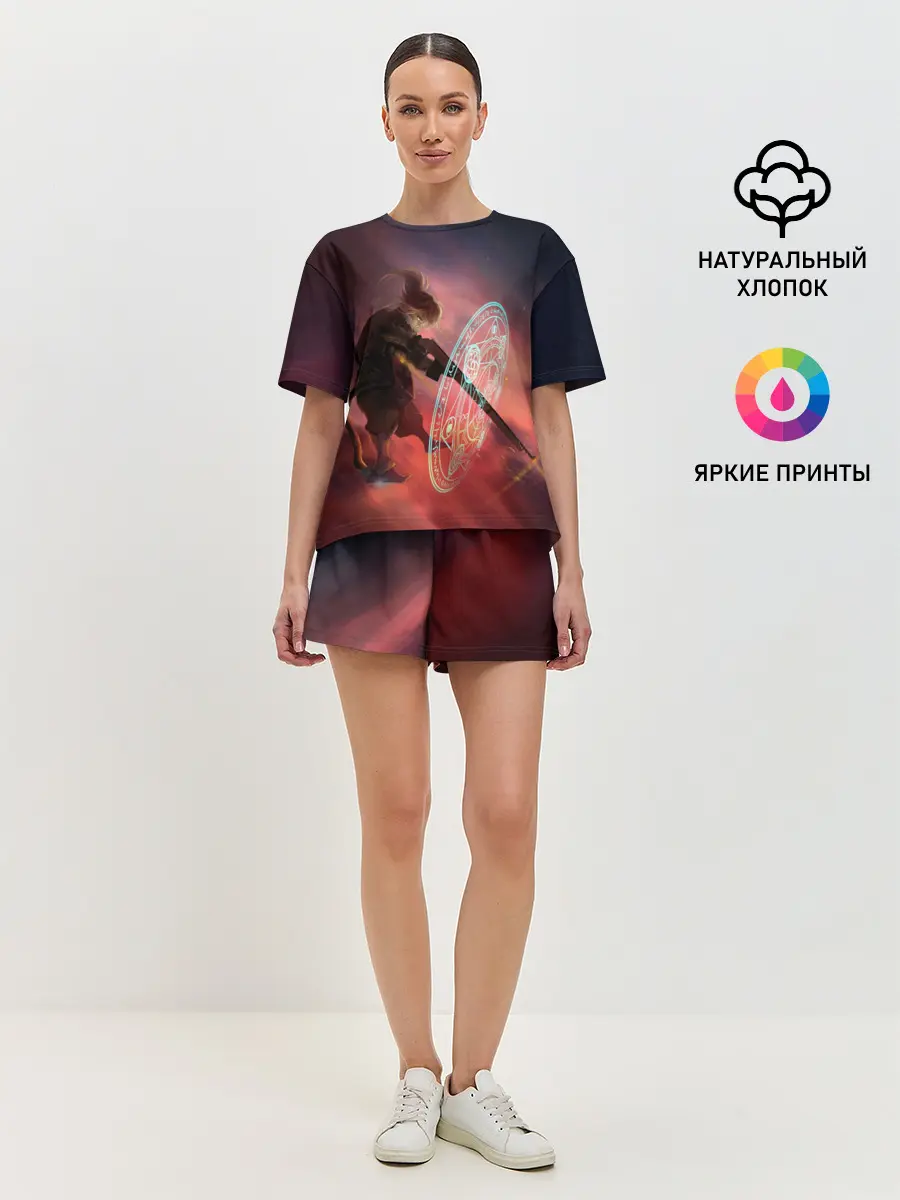 Женская пижама с шортами / Удар Тани