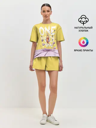 Женская пижама с шортами / Взлет Сайтамы