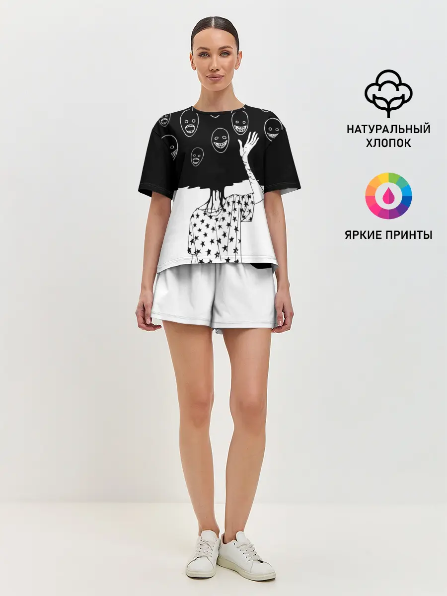 Женская пижама с шортами / Многоликий | Multi face