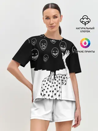 Женская пижама с шортами / Многоликий | Multi face