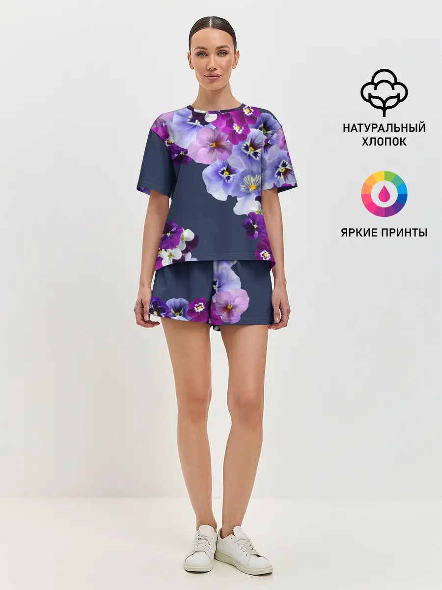 Женская пижама с шортами / Анютки