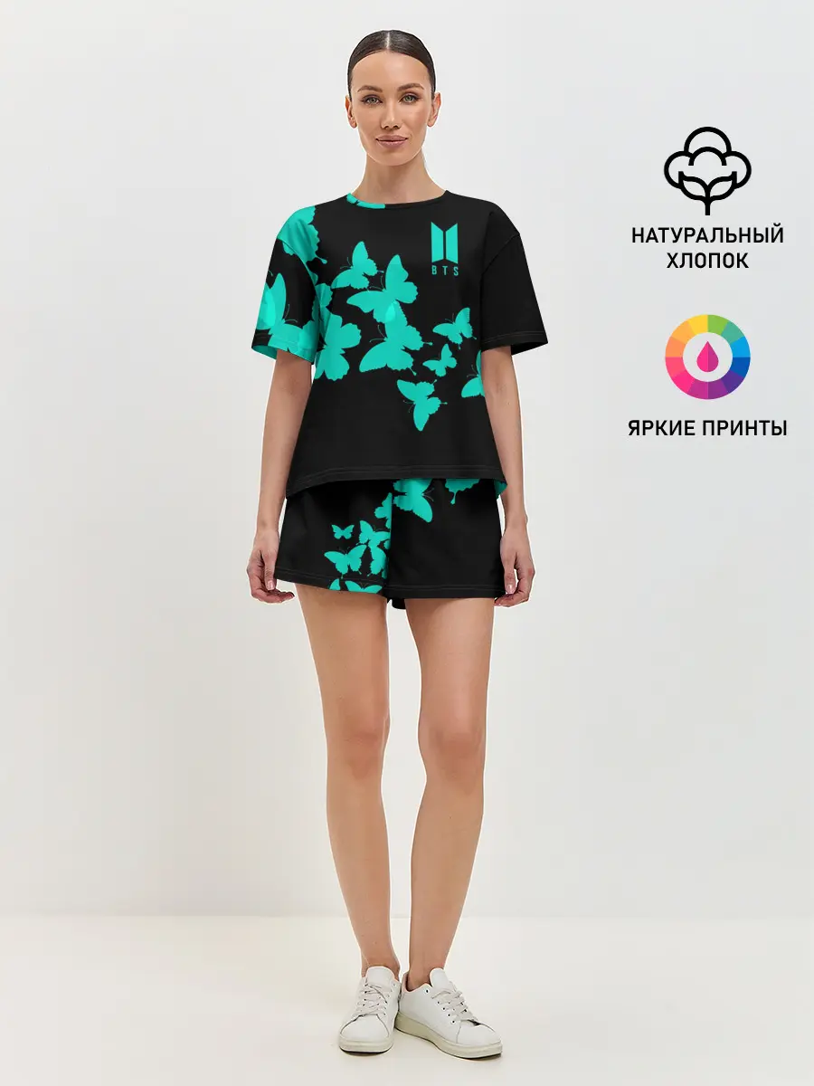 Женская пижама с шортами / BTS