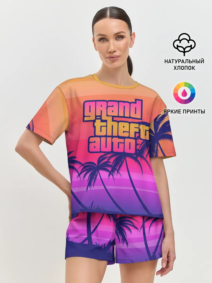 Женская пижама с шортами / GTA