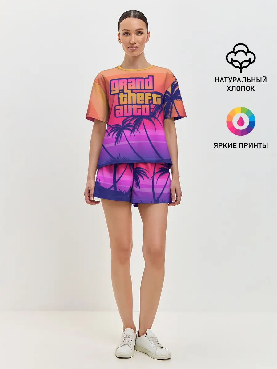 Женская пижама с шортами / GTA
