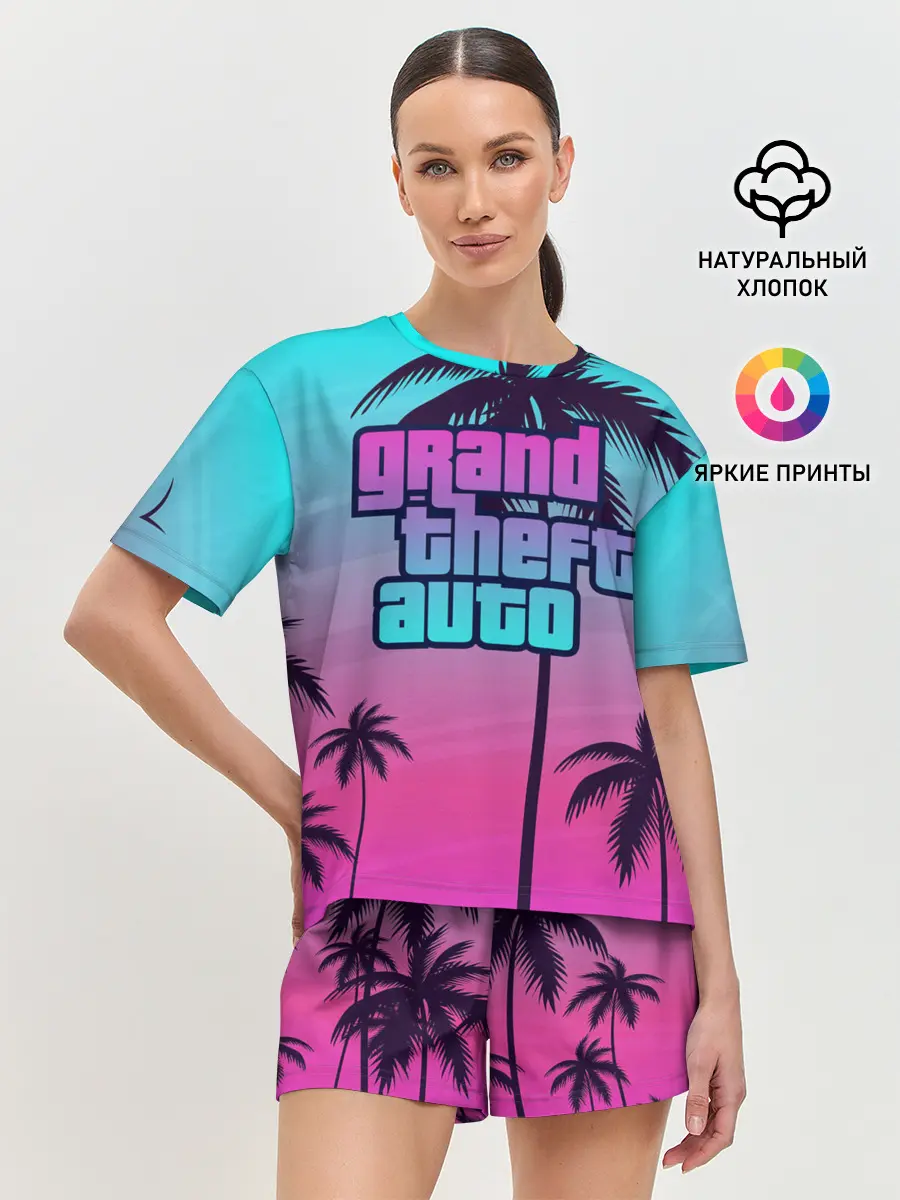 Женская пижама с шортами / GTA