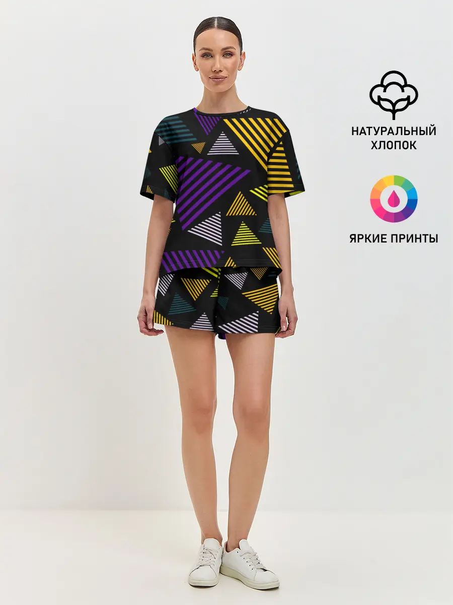 Женская пижама с шортами / ГЕОМЕТРИЯ