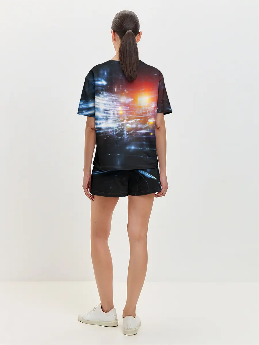 Женская пижама с шортами / DIGITAL ABSTRACTION