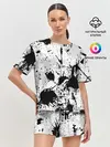 Женская пижама с шортами / БРЫЗГИ КРАСОК