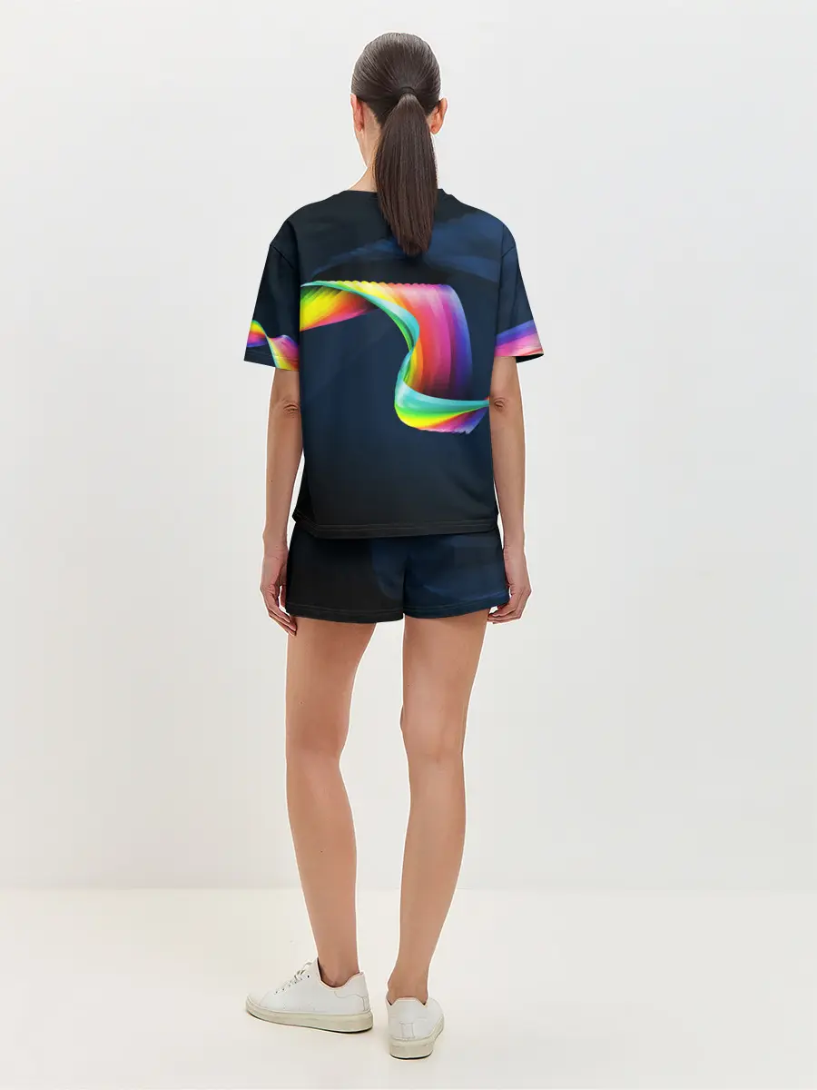 Женская пижама с шортами / OPTICAL ABSTRACT