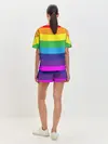 Женская пижама с шортами / ЦВЕТНЫЕ ЛИНИИ