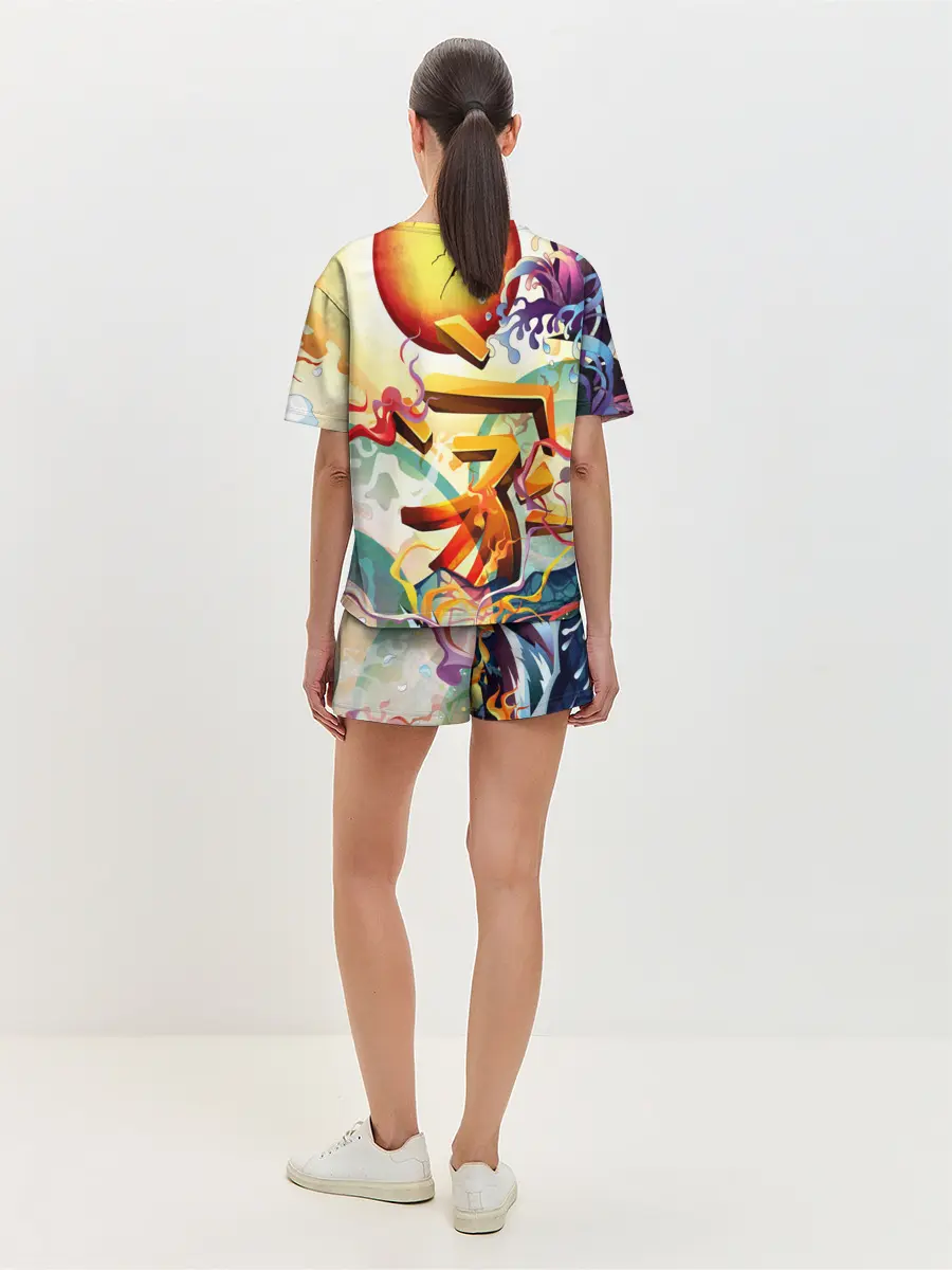 Женская пижама с шортами / Dsquared tatoo