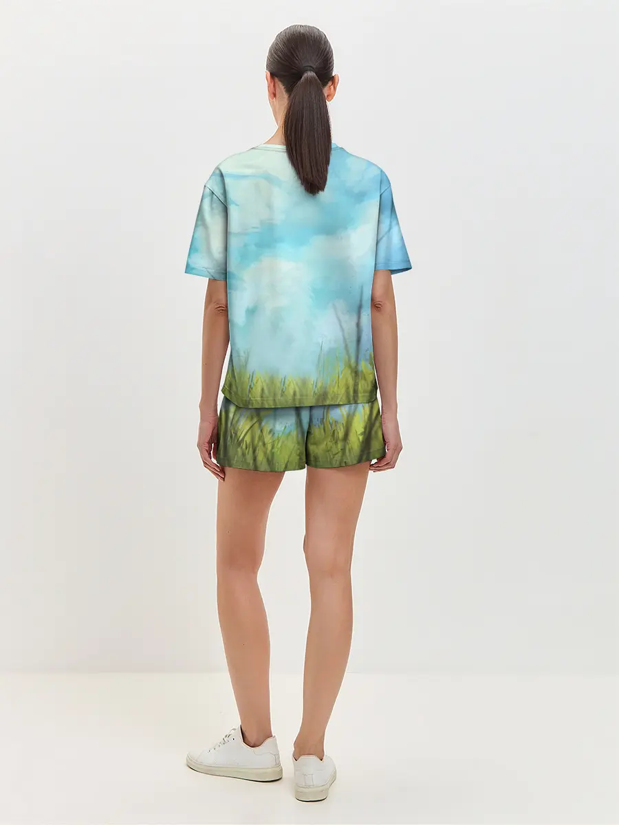 Женская пижама с шортами / Cloud ART