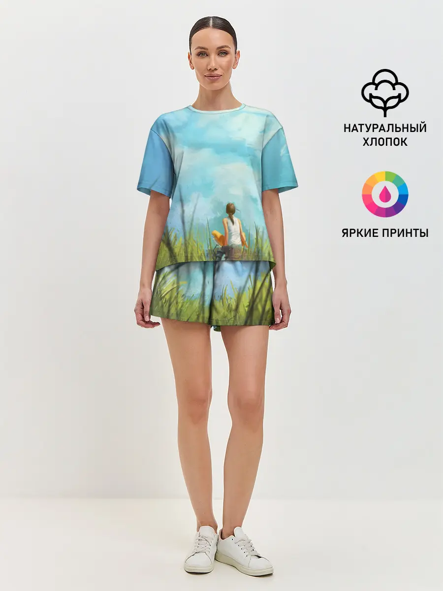 Женская пижама с шортами / Cloud ART