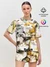 Женская пижама с шортами / КОТЫ