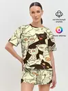 Женская пижама с шортами / КОТЯТА ПАТТЕРН
