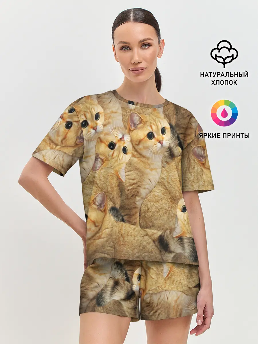 Женская пижама с шортами / КОТЯТУШКИ