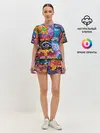 Женская пижама с шортами / КОТЯТА ЖИВОПИСЬ