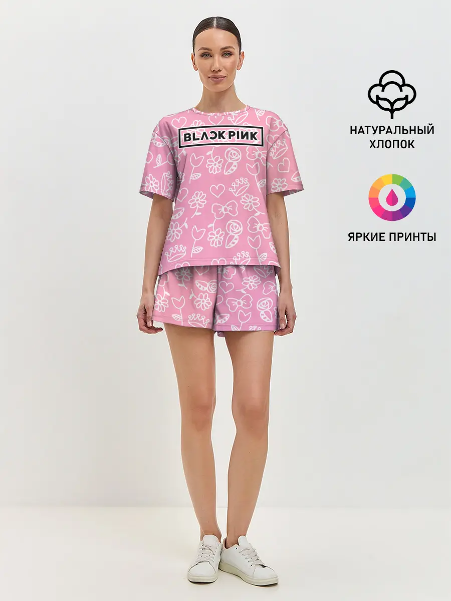 Женская пижама с шортами / BlackPink