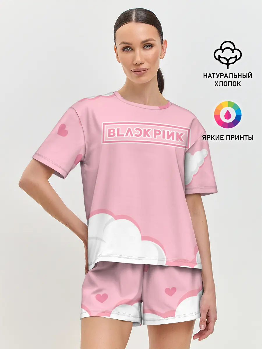 Женская пижама с шортами / BlackPink